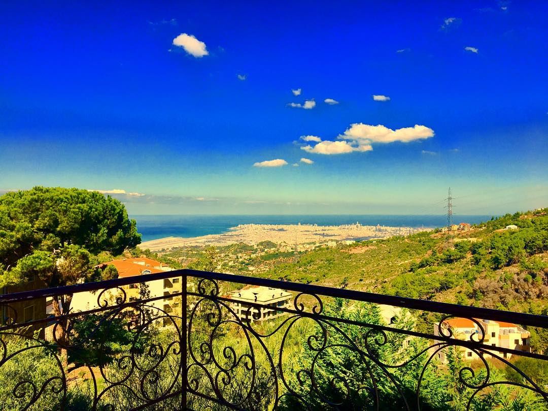 ••• just a 📷 ••••••and a Saturday☀️ Lebanon  sea  balcony  sky  weather... (Baïssoûr, Mont-Liban, Lebanon)