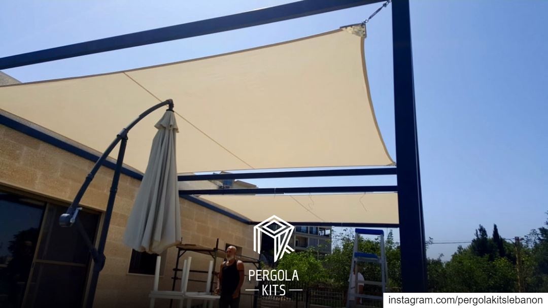Keep it Simple with One Piece Of Fabric Roofing!  PergolaKitsLebanon...