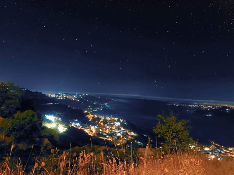 La noche más hermosa! 🌌 GOODNIGHT nightsky  nightshot ... (Sawfar, Mont-Liban, Lebanon)