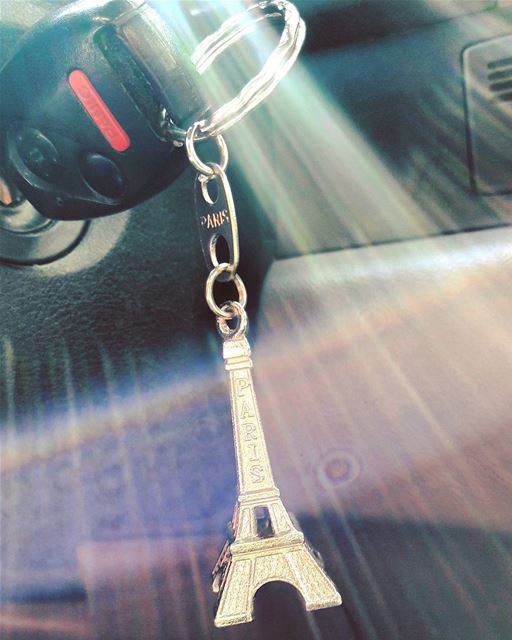 La Tour Eiffel dans ma voiture 🗼🗼🗼 A  gift  Souvenir from  Paris ... (Tripoli, Lebanon)