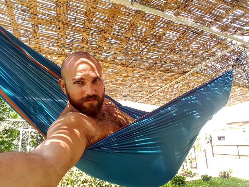 La vie en bleu hanging  summer  basics  home  hammock  braids  summerboy ... (Mazraat Et Teffâh, Liban-Nord, Lebanon)