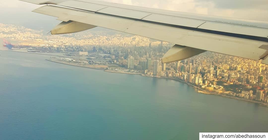Landing in Beirut 🇱🇧 .............. beirut  capital ... (Lebanon)