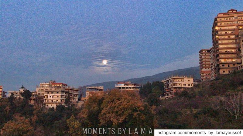 🌕 landscapephotography landscape naturephotography nature fullmoon... (Bakhoun, Liban-Nord, Lebanon)