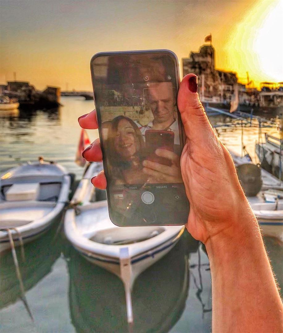  lavieaubel when you are watching the sunset 🌅 with your person 👫in one... (Byblos - Jbeil)