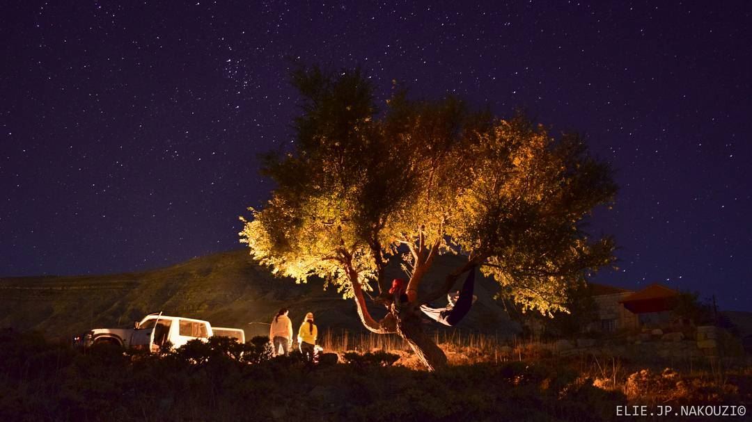 Leave the house and Spend the night under the stars.. night  photo ... (Salib Bekish)