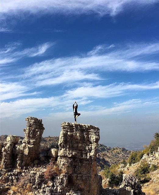 Leave your Fear Behind... Adventure is UP there 🎈  LMTtrail  adventure ... (Douma, Liban-Nord, Lebanon)