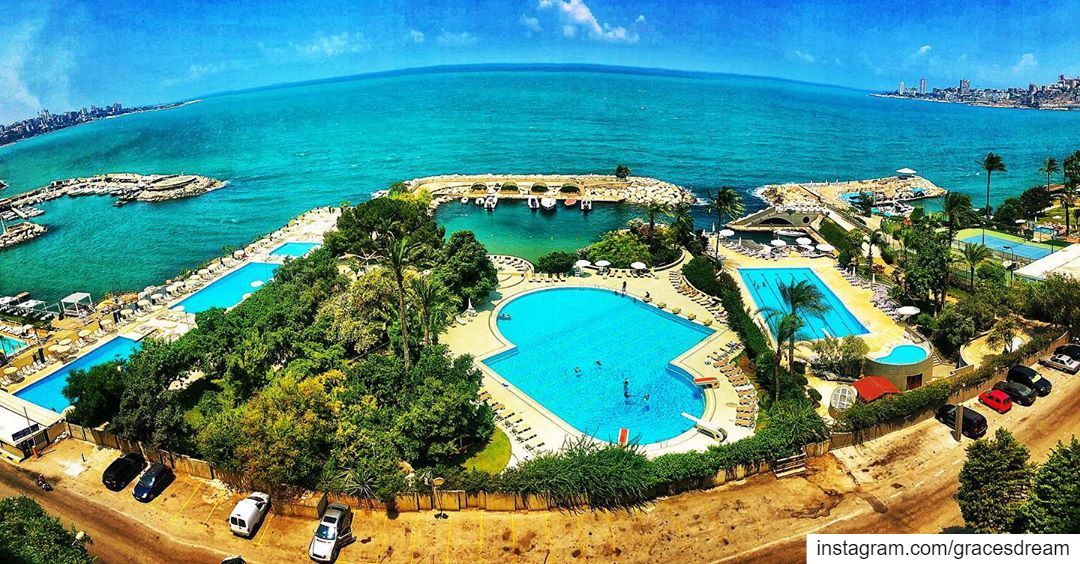 Lebanese  Blues 💙....... love  pool  instagood  beach  fun ... (Manar)
