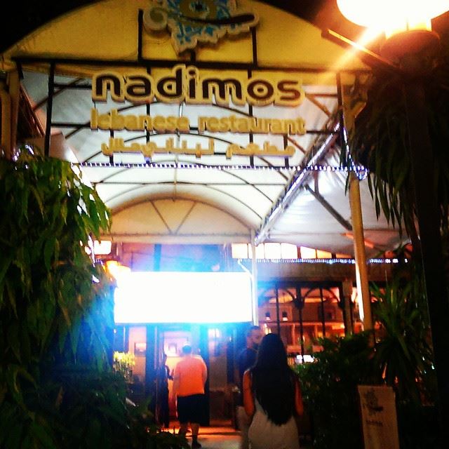 Lebanese everywhere 😎  nadimos  lebanese  bangkok  food  foodporn ... (Nadimos Lebanese restaurant)