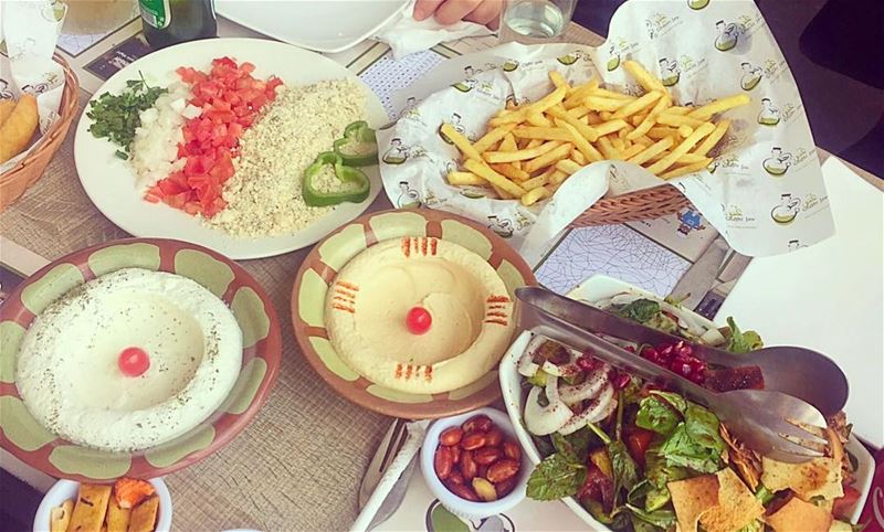 Lebanese food "Mezza" , you can add some fries on your cheat day ! ....