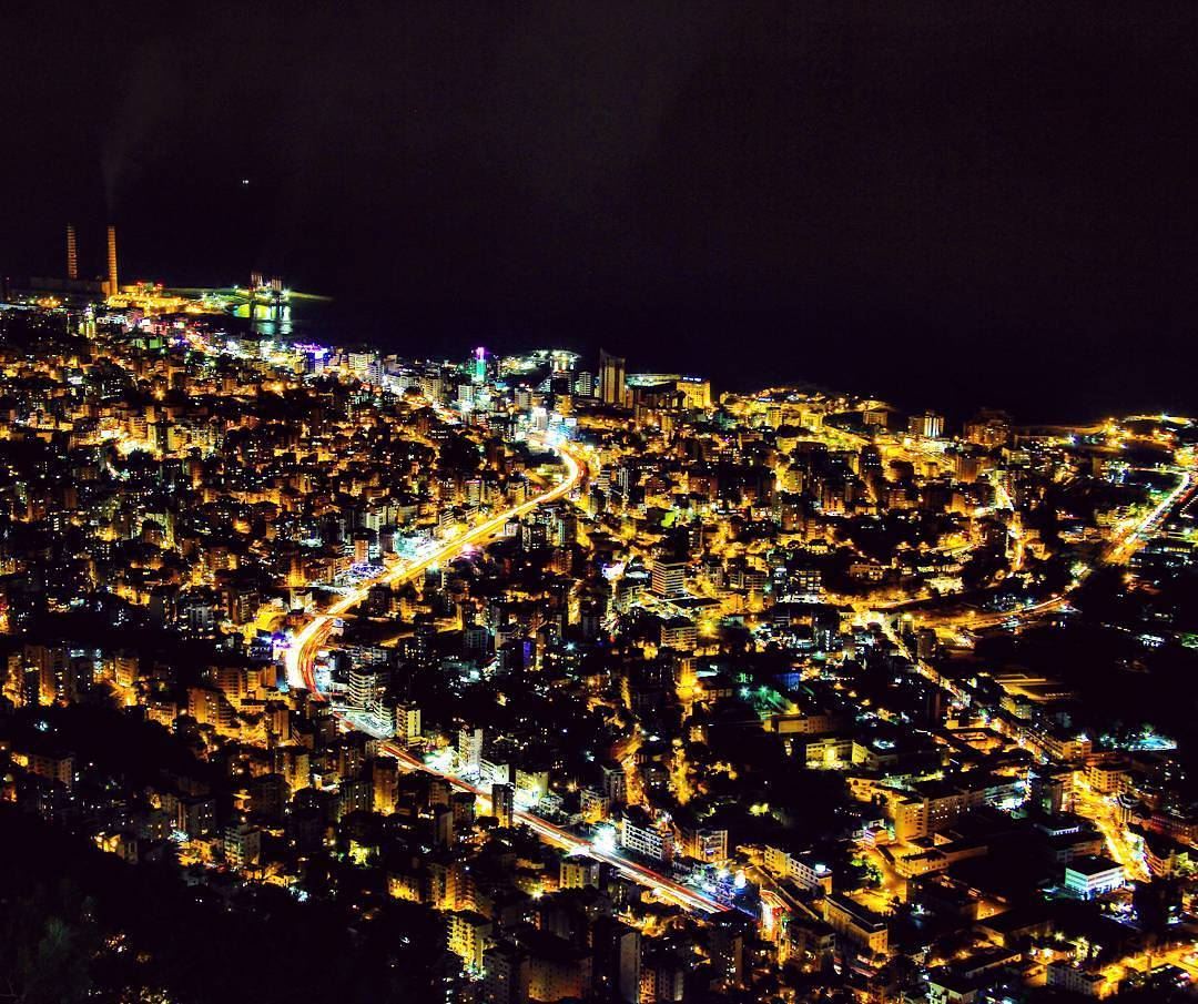 Lebanese  night from Harissa ... longexposure_shots  longexpoelite ...