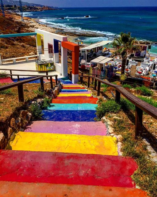  lebanon  batroun  stairway  coloredstairs  beach  summer  beirut ... (Batroûn)