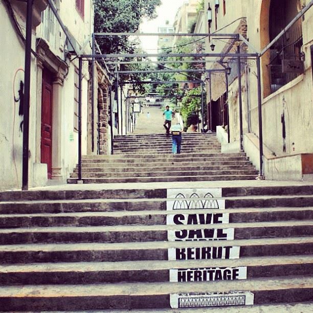  lebanon  beirut  heritage  stairs ...