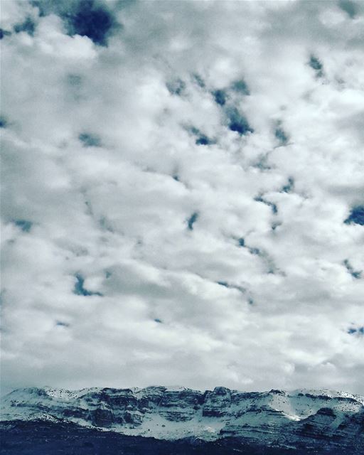 ❄  Lebanon  Lebanese   Dannieh  village   landscape  Clouds  Snow  ... (Minieh-danieh)