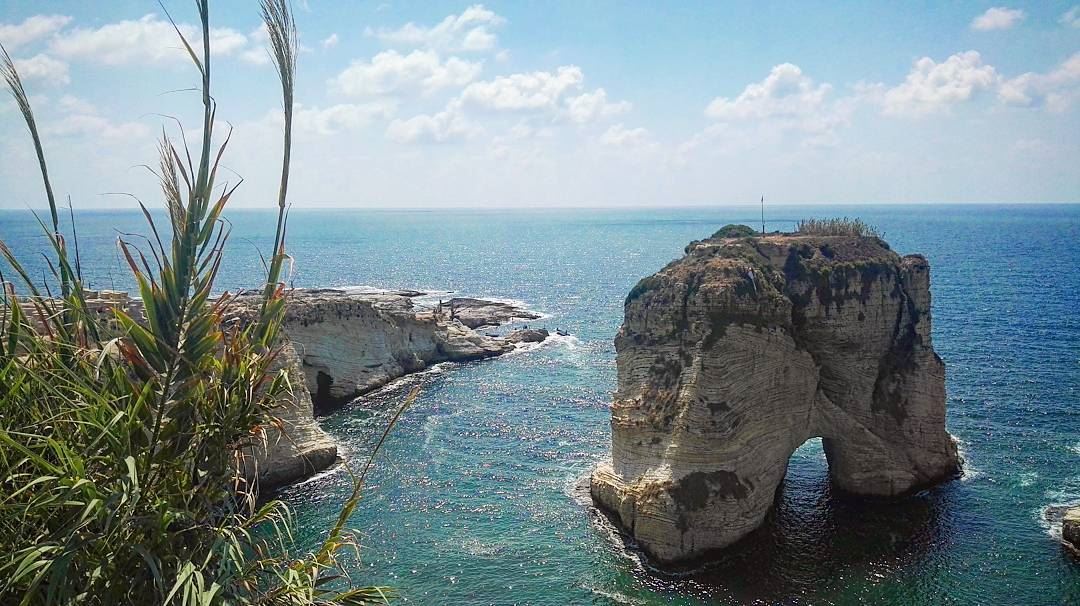  lebanon  lebanese  rawche  rocks  beirut  love  summer  summertime  sea ...