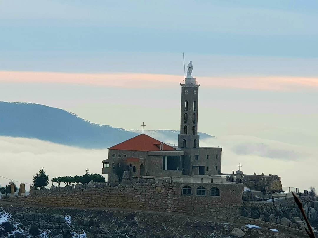  Lebanon  lebanonspotlights  bekaa  majdeltarchich  Church  Snow ...