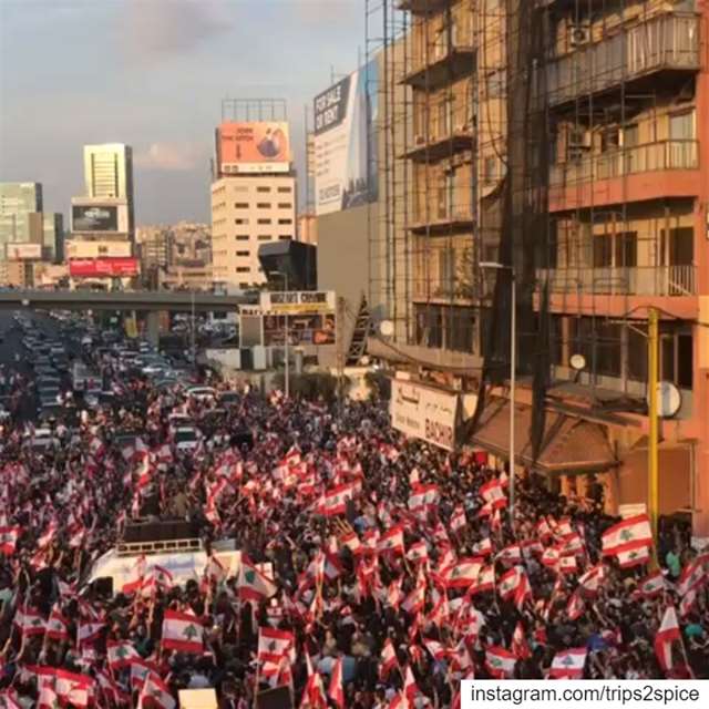 Lebanon's 4th day of revolution! Thats how we do it.  ثورة   كلن_يعني_كلن