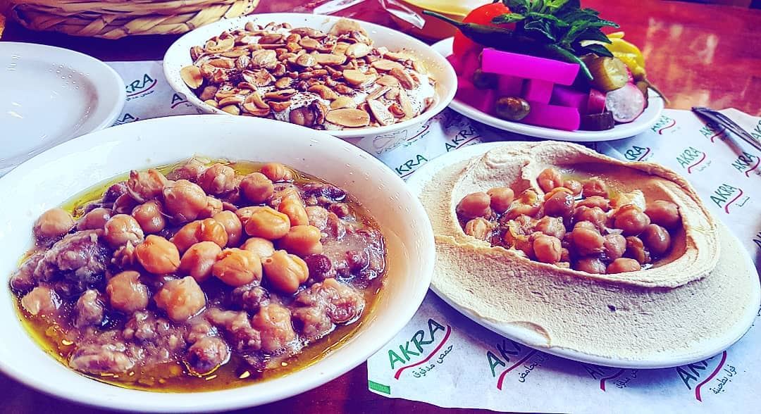  Lebanon  Tripoli  LebaneseFood   Foul  Hummus  Fatteh ... (Akra)