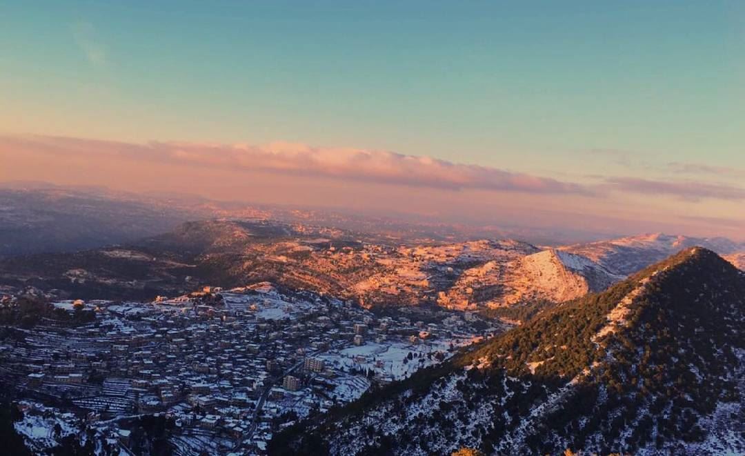  Lebanon  views  snow  love  winter  January  2018  beauty  colors  nature... (Jabal Nīḩā)