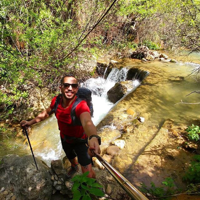 🌲🚶🌊🌲....... Lebanon  waterfalls  river  nature  backpacking ... (Baskinta, Lebanon)