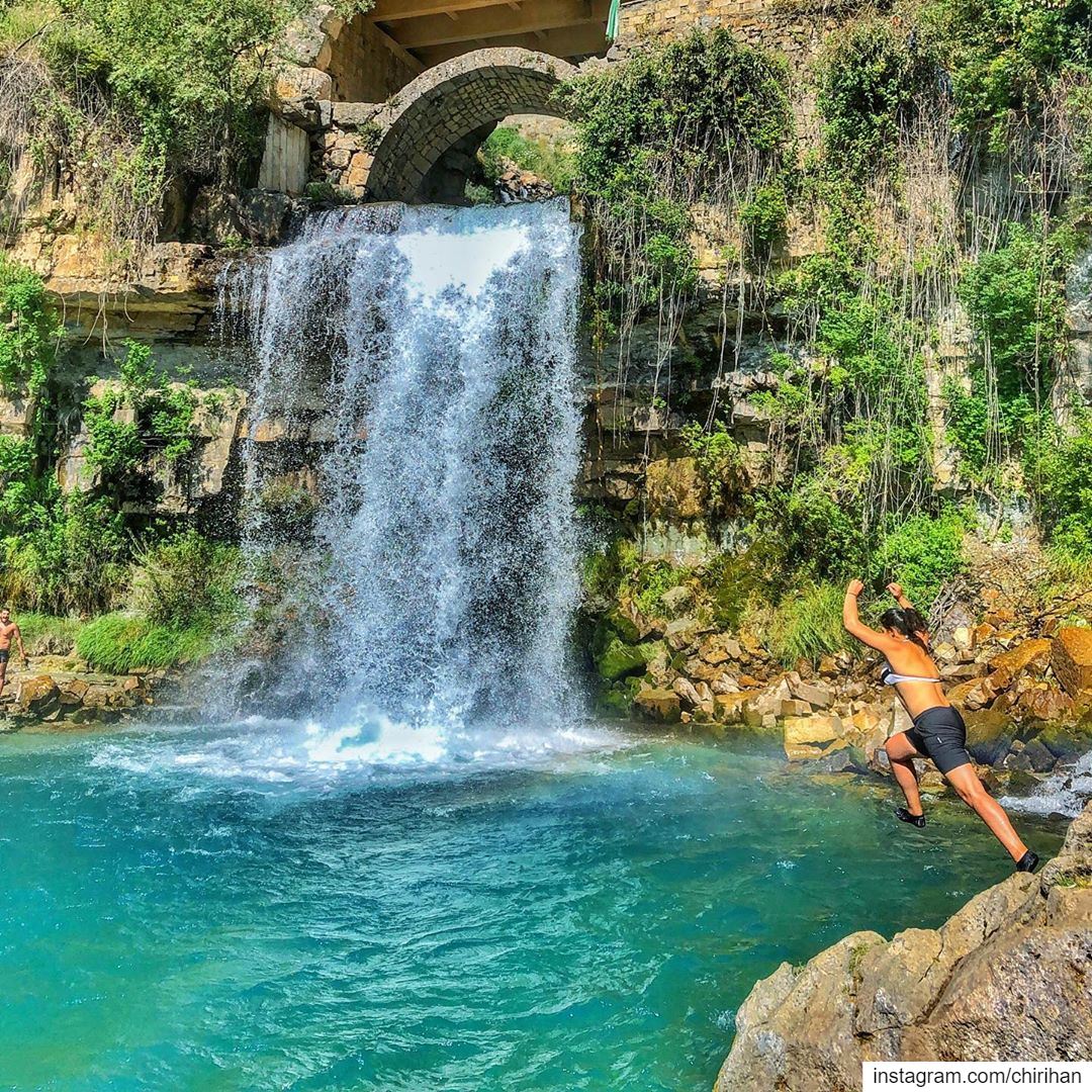 Lebanon you are beautiful  afqa  lebanon  waterfall  waterfalling  travel... (Afqa)
