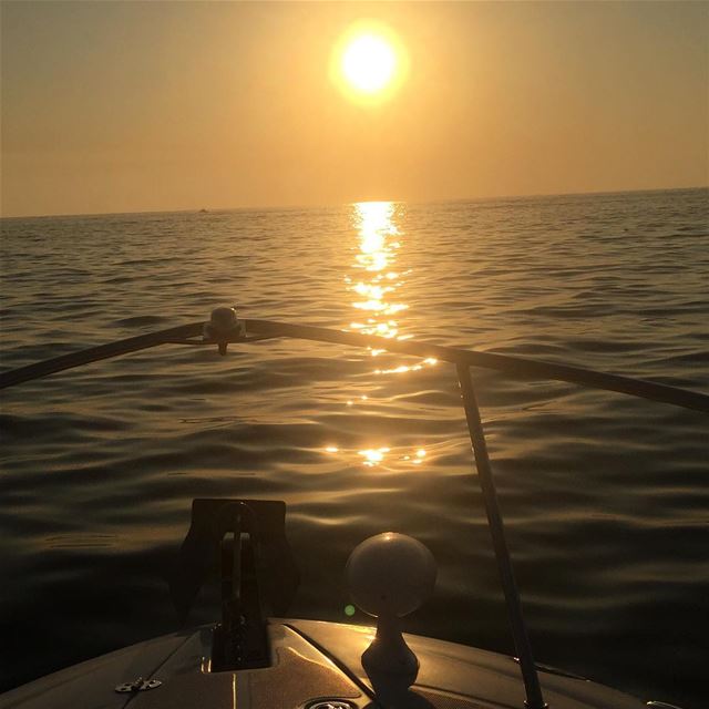  lebanonshots  lebanonpictures  summer  sunset  ptk_lebanon  boat ... (Mediterranean Sea)