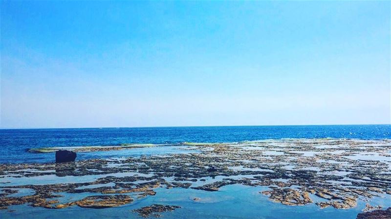 Let's begin the week with a sea view🌊💙 monday  new  week  sea  view ... (Byblos - Jbeil)