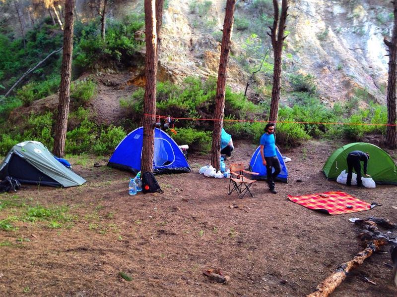Let's camp✌️☺️  lebanon  camp  camping  greatweather  peace  beauty ...
