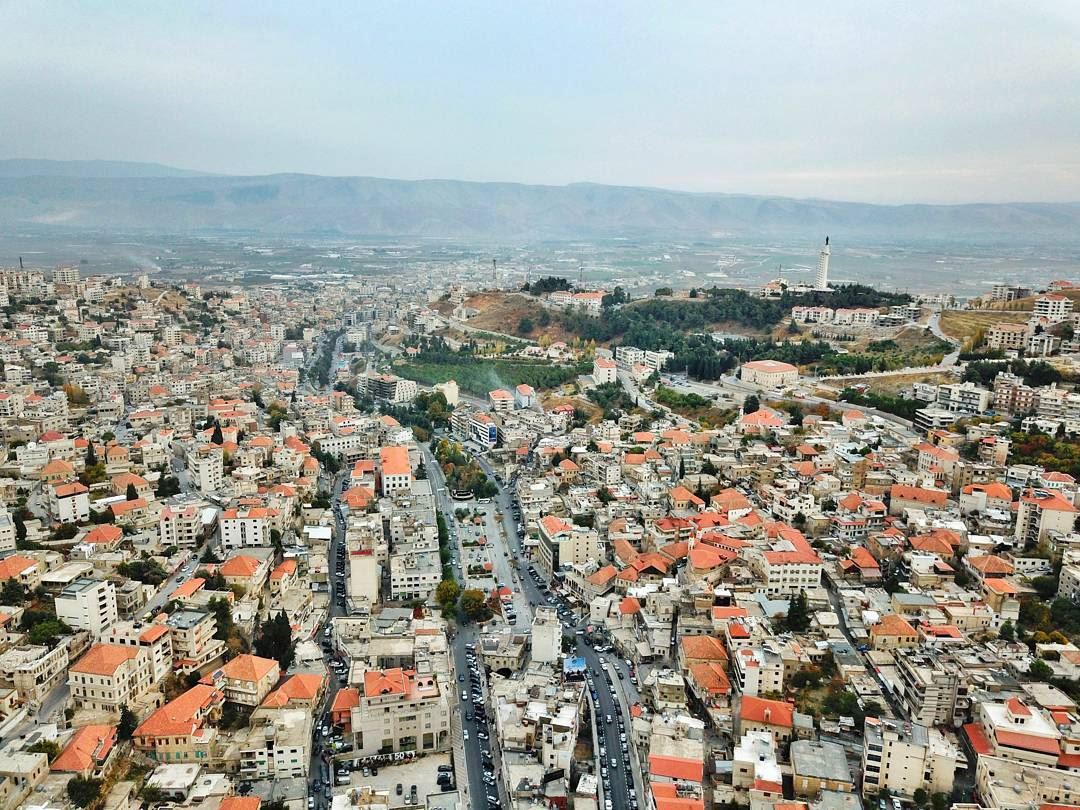Let's count the red rooftops of ZAHLE 😎... AboveLebanon  Lebanon ...