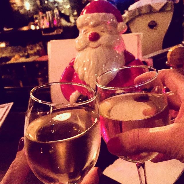 Let’s get Santa drunk  conspiracytheory🤫  theblondwhostolechristmas:::::: (Beirut, Lebanon)