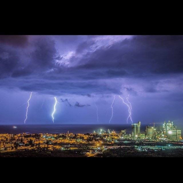 Lightning season has started! Shot taken from old chekka- north Lebanon...