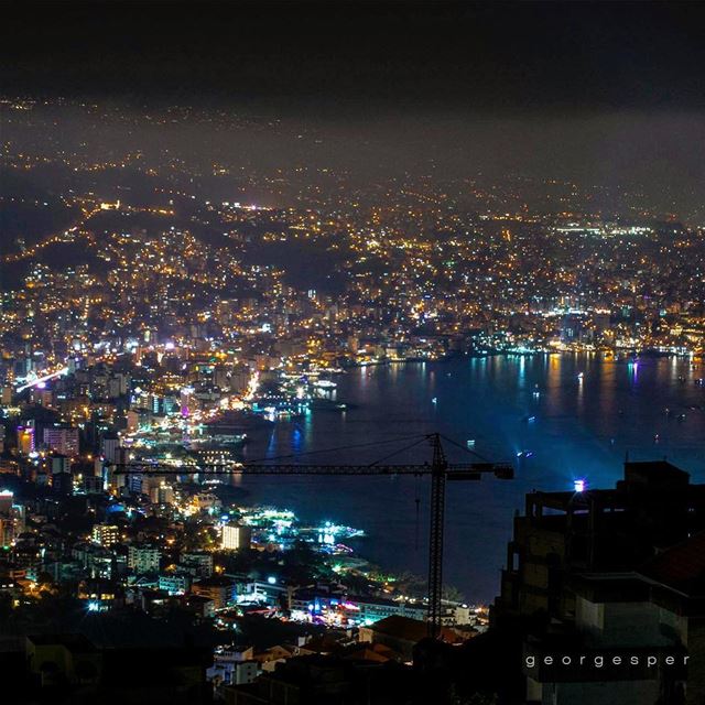 Lights of a city. Jounieh, Lebanon 🇱🇧..... proudlylebanese ... (Jounieh Libanon)