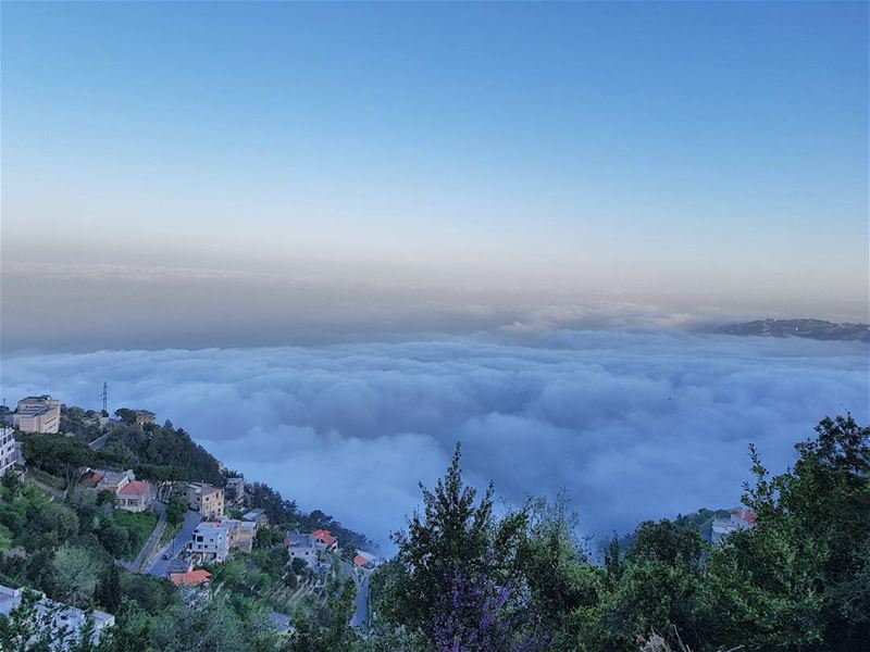  Live morning over  Jounieh from  Ghosta fog  Nature  naturephotography ...