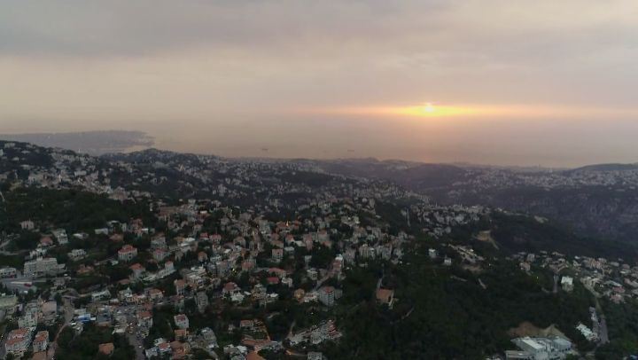 @livelove.bickfaya  sunset flight  rawfootage  dronerazor  dronefly ... (Bikfaïya, Mont-Liban, Lebanon)