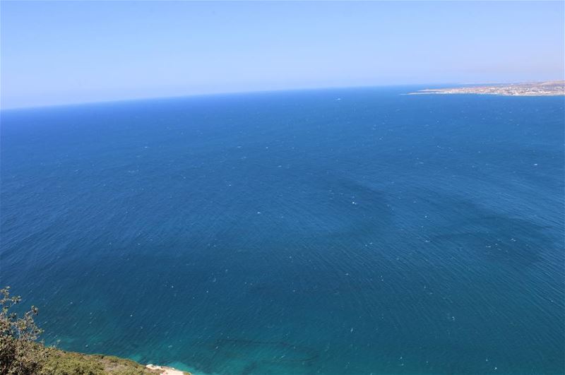  livelovelebanon  lebanon  sea  water  blue  sky  nofilter  canon ... (Saydit El Nouriyyeh Chekka)