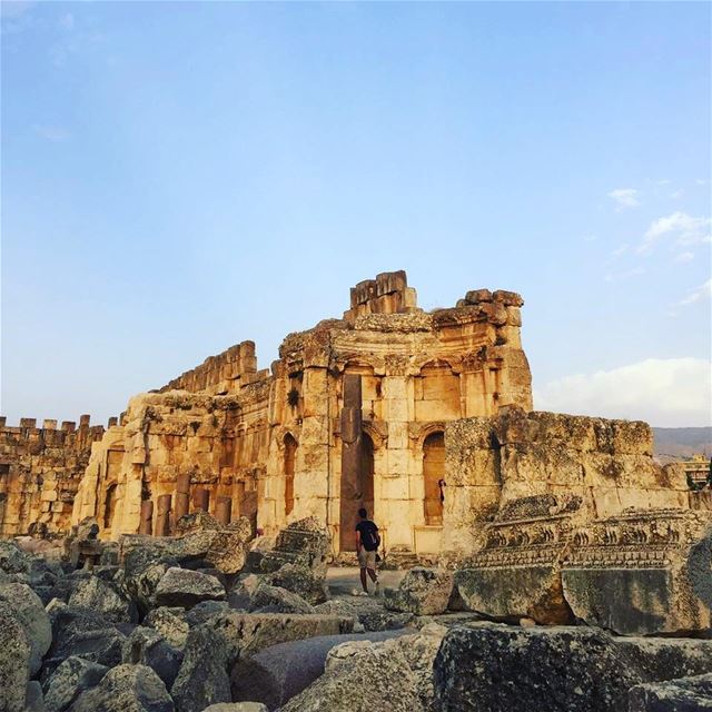 Lost myself somewhere. Please return if found 🏛Photo by @jubranelias  ... (Baalbek , Roman Temple , Lebanon)