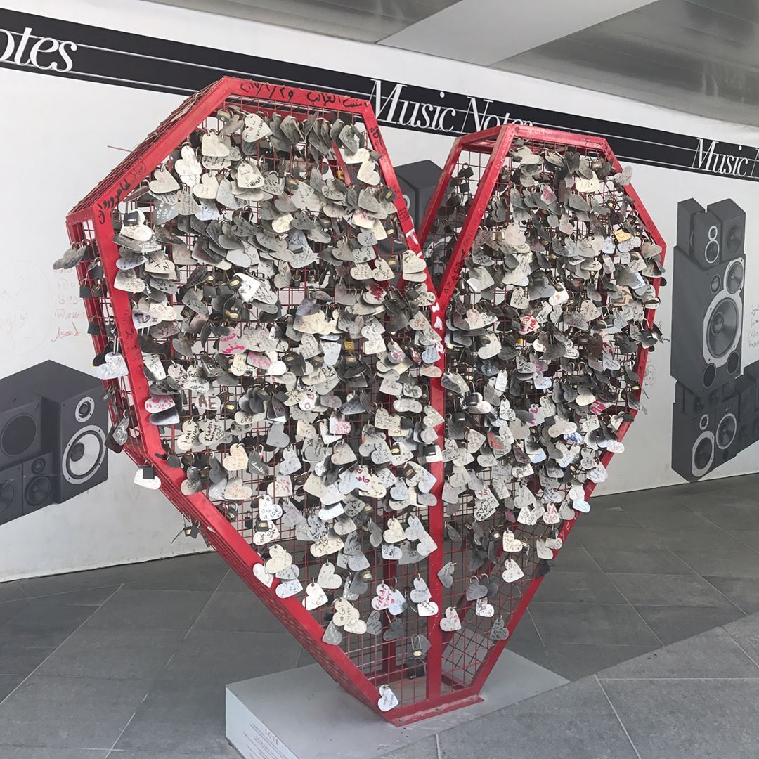 LOVE LOCKS IN AMMAN! ♥️ What I assume is a Jordanian appropriation of the... (The Boulevard)