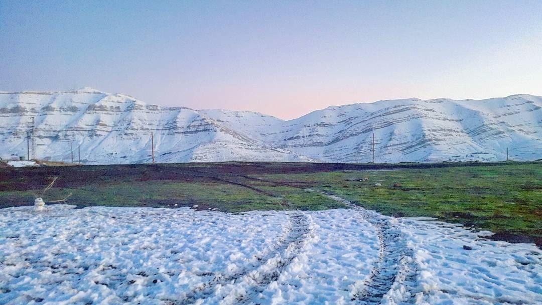 Love mountain. ....... Lebanon  mountains  snow  winter  sunset ... (Lebanon)