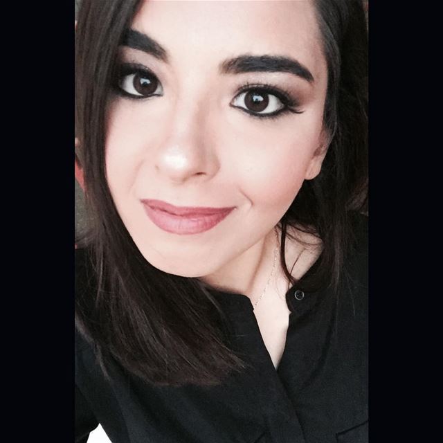 Makeup is art...thanks @elhajjahmad ❤  black  dress  selfie  livelovelife ...