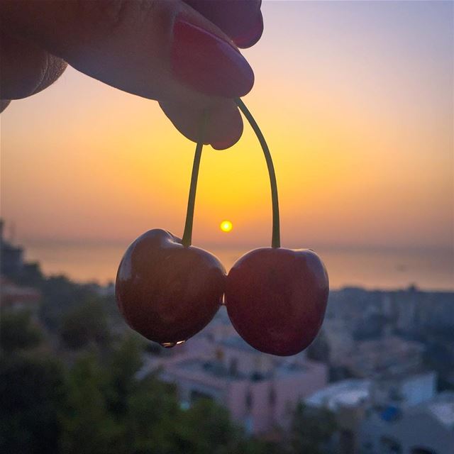 May gratitude be your  cherryontop of each day ❤️🍒🌅🍒❤️... (Bsalim, Mont-Liban, Lebanon)