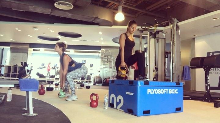 @mlgray79 in da  house 😘💙 a  workout is always more  fun when you have a... (Dubai, United Arab Emirates)