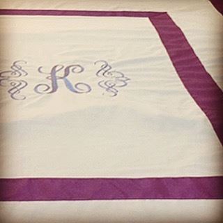 Monogrammed bedding & towel 💭 luxury collection. Write it on fabric by...