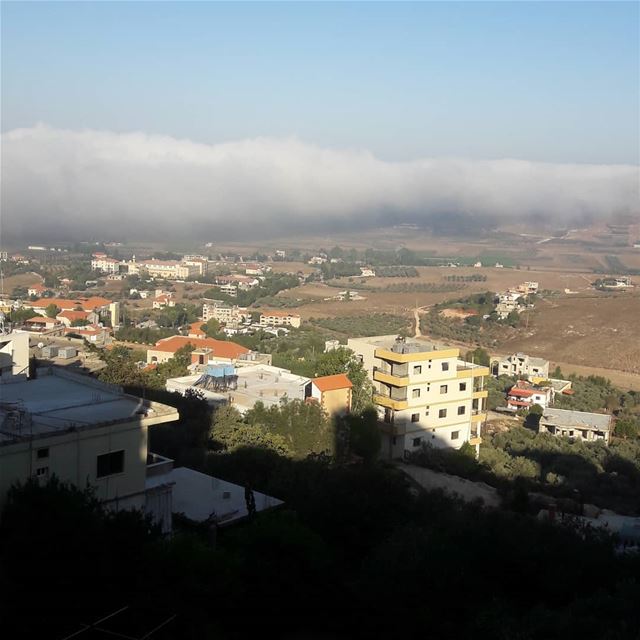 Morning ❤ village   fog  view  morning  lebanon ...