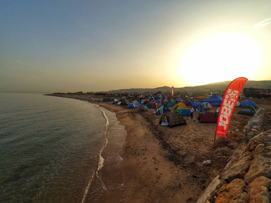 Mornings! 😍❤..... camping  camp  beachcamp  campinglife campers ... (Damour, Lebanon)