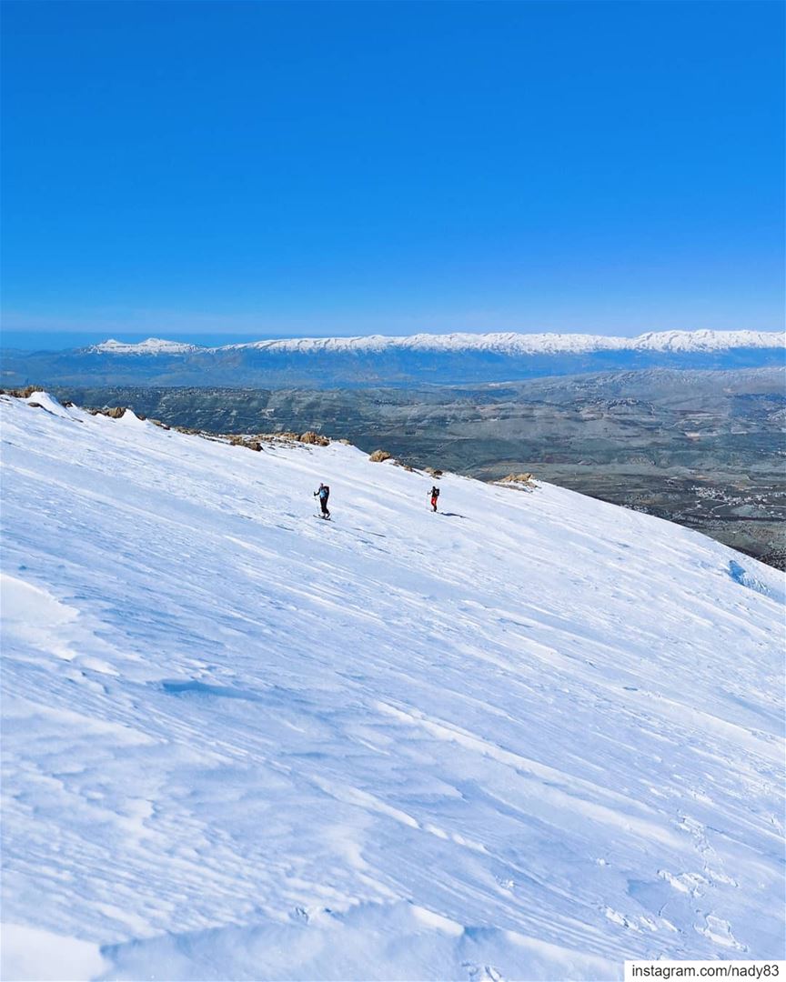 Mount Hermon Endless slopes 🎿جبل الشيخ .. backcountryskiing...
