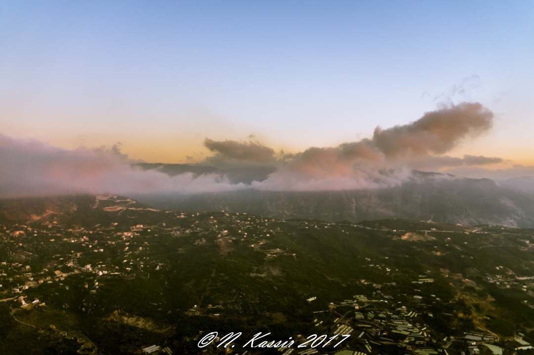  mountain  sunset  fog  clouds  mist  ngconassignment  annaya  Lebanon ... (Annâya, Mont-Liban, Lebanon)