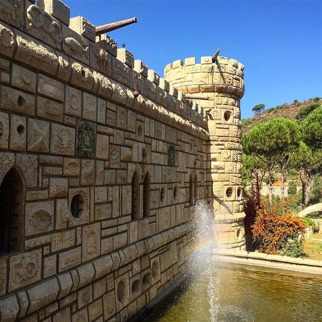 Moussa's  castle built in the  Chouf is a great example of  kitch ... (Moussa castleقلعة موسى)