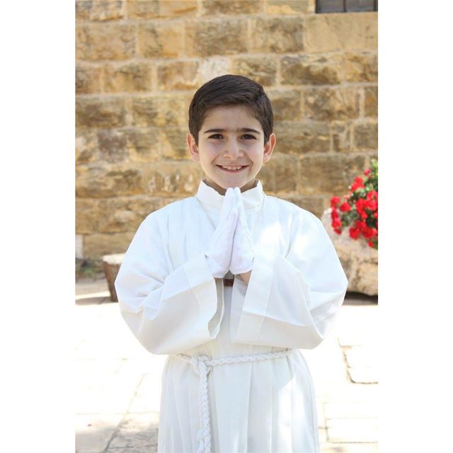 My first communion🙏🏻  holycommunion  firstcommunion  lebanon  blessed ...