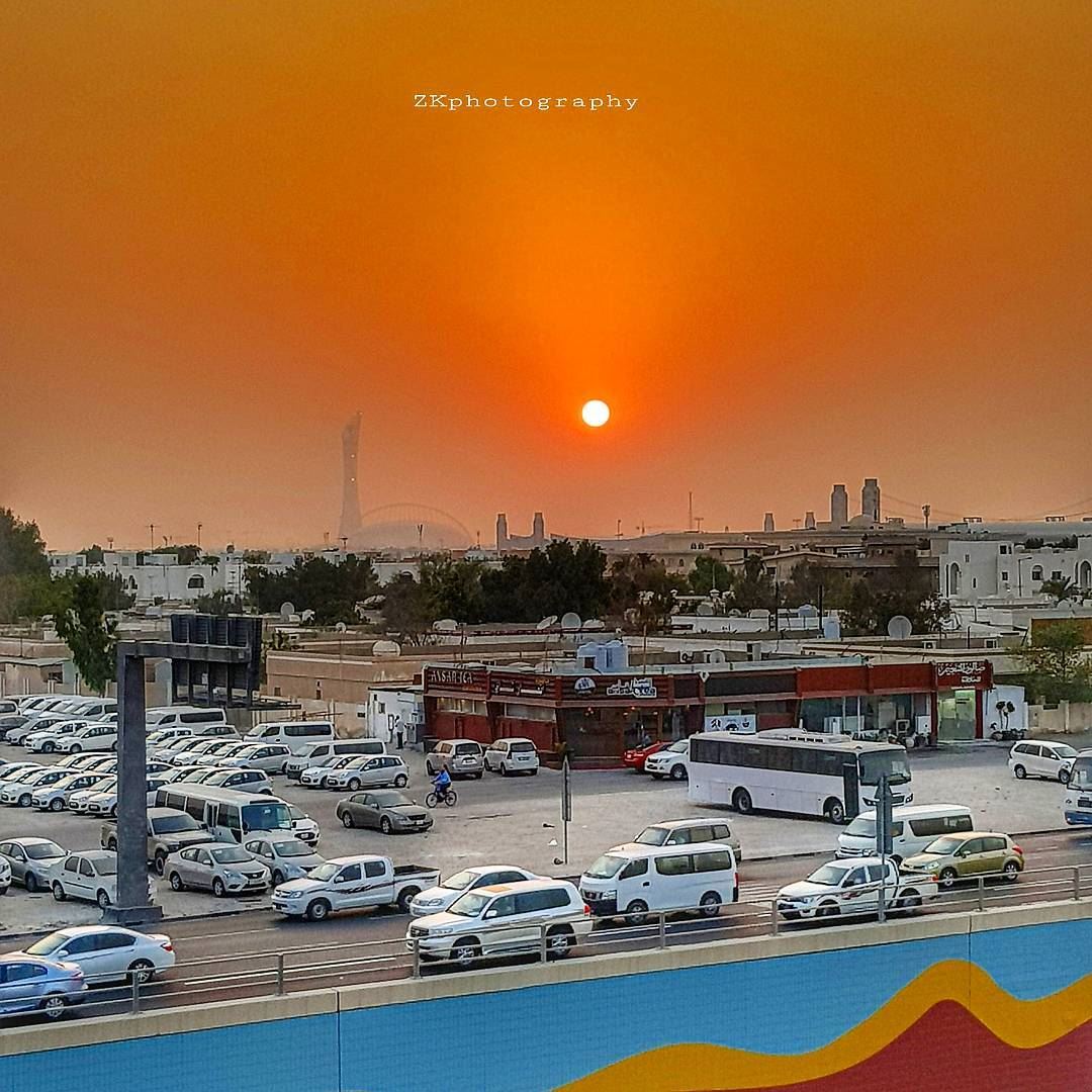 My new office view ✌ * bns_sky  skypainters  rsa_sky   skymasters_family... (Doha)