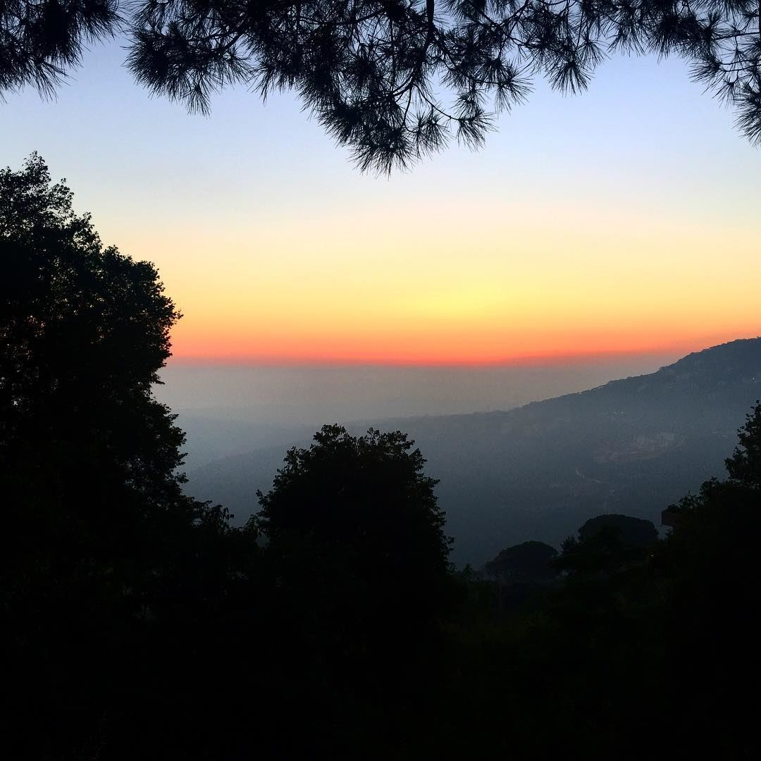  nature  sunset  view  mountain  village  valley  heart   city  town ... (Abadiyeh, Lebanon)