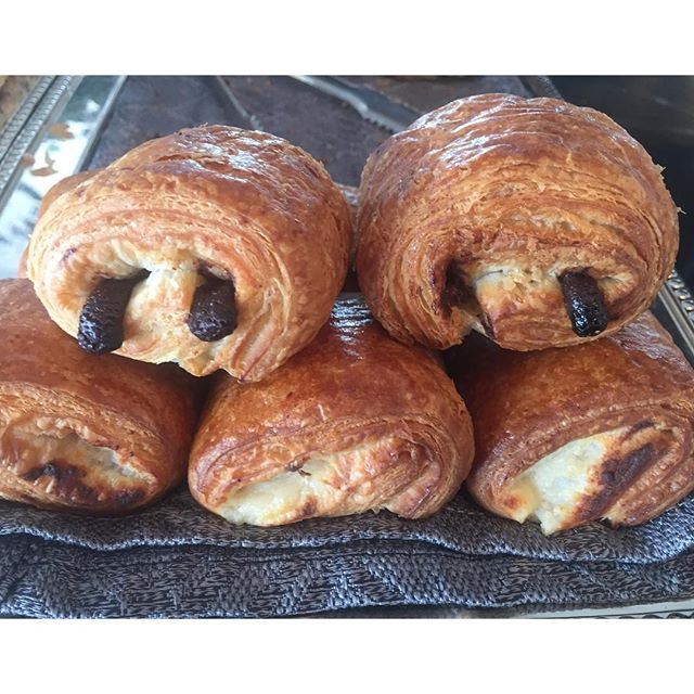 Never underestimate the power of chocolate in the croissant ...... Live from @miramarresort  (Miramar Hotel Resort and Spa)